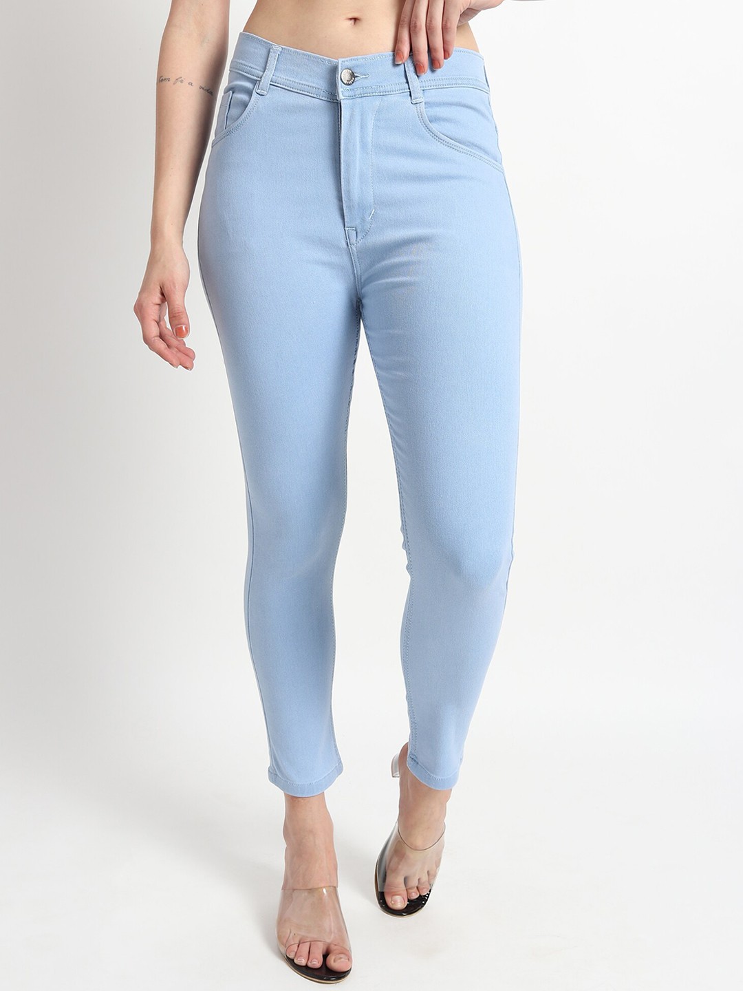 

TYFFYN Women Jean Slim Fit Stretchable Jeans, Blue