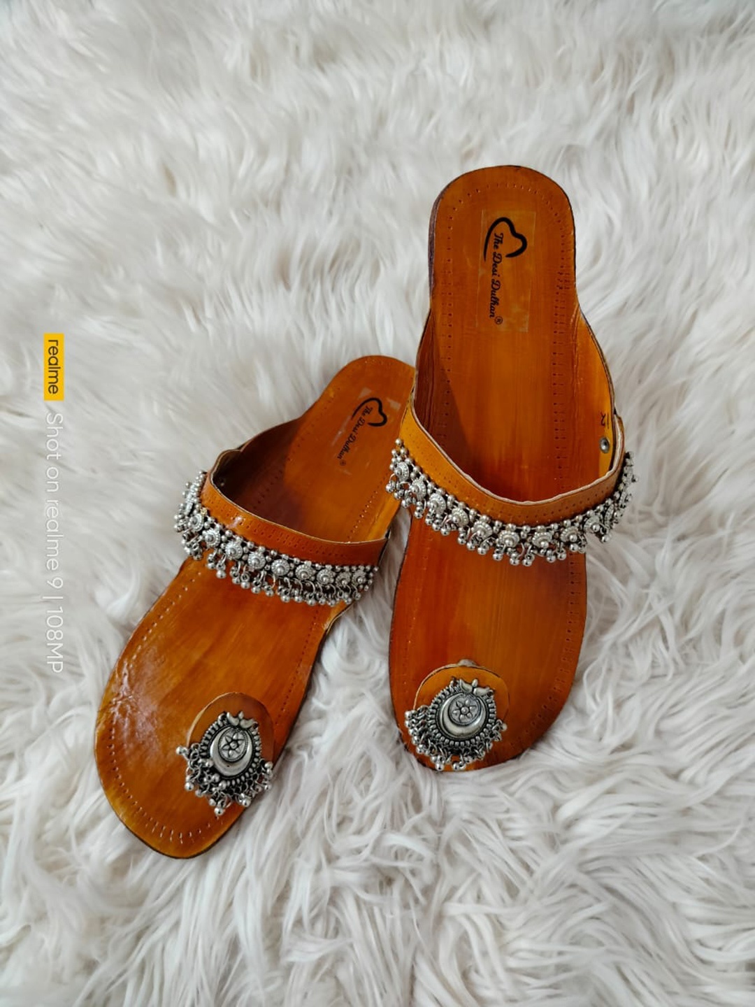 

The Desi Dulhan Women Kolhapuri Ethnic Open Toe Flats, Tan
