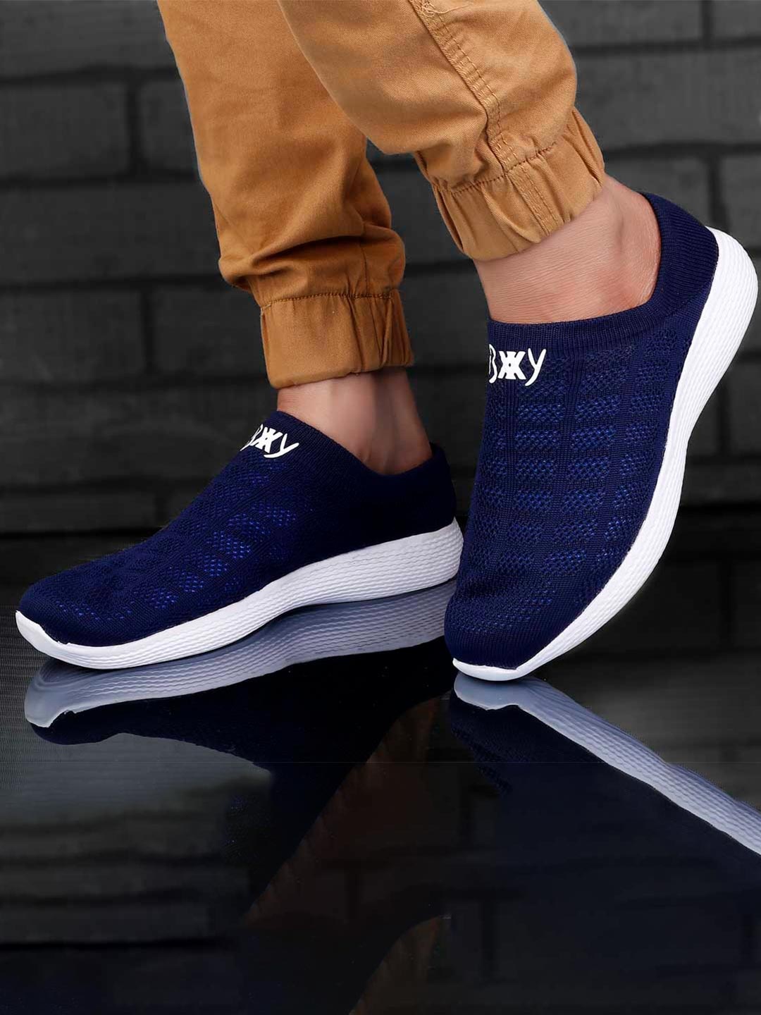 

Bxxy Men Mesh Running Shoes, Blue