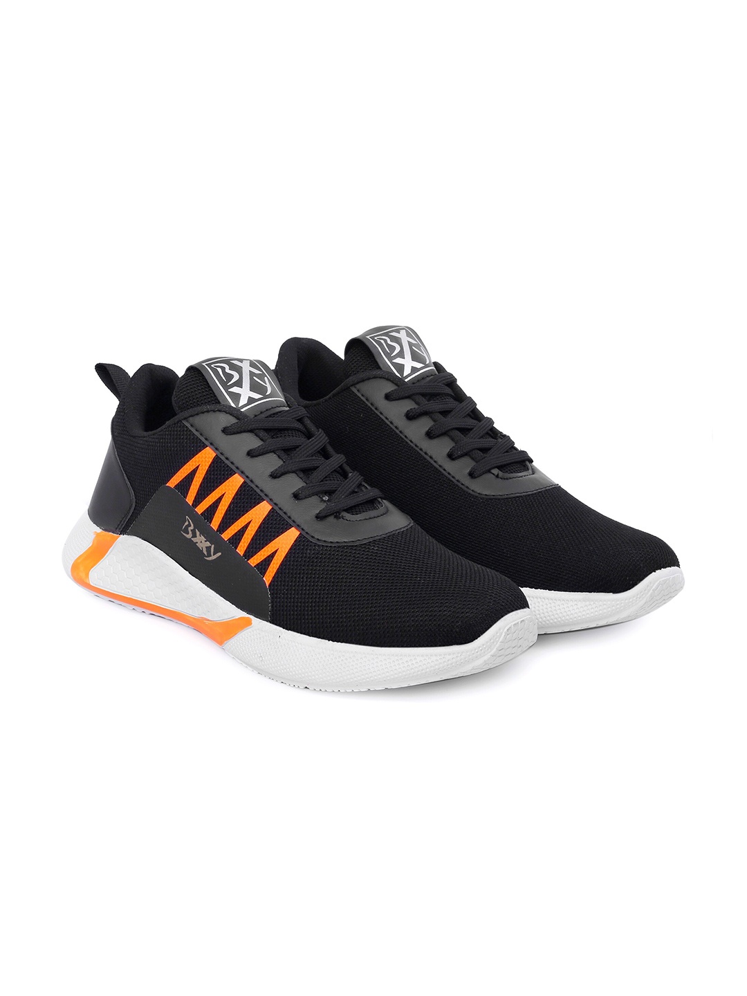 

Bxxy Men Mesh Running Non-Marking Sports Shoes, Black