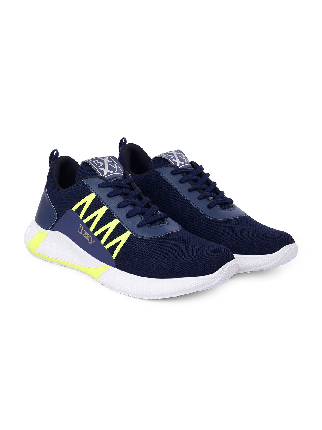 

Bxxy Men Mesh Running Non-Marking Sports Shoes, Lime green
