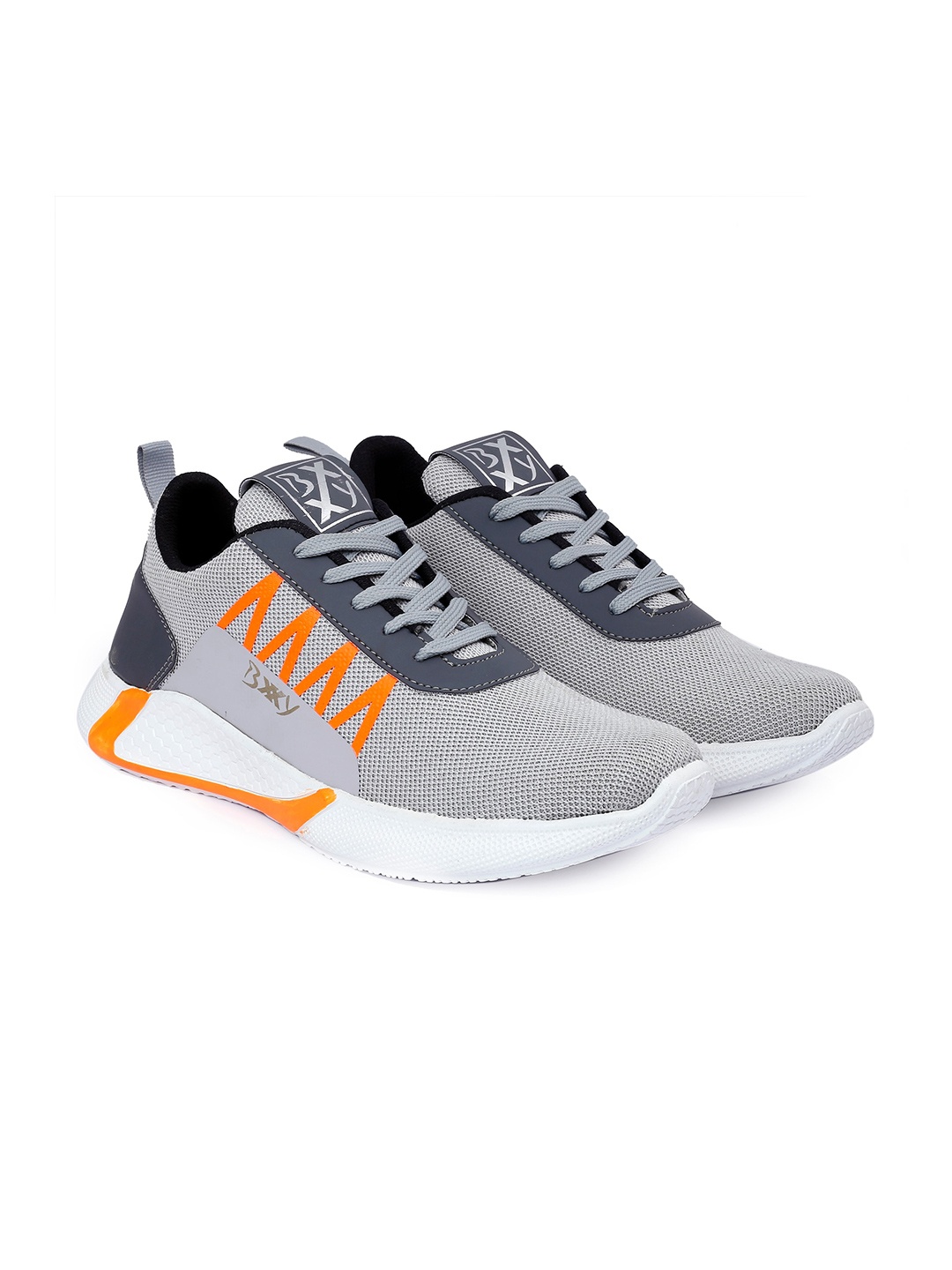 

Bxxy Men Mesh Running Non-Marking Sports Shoes, Grey