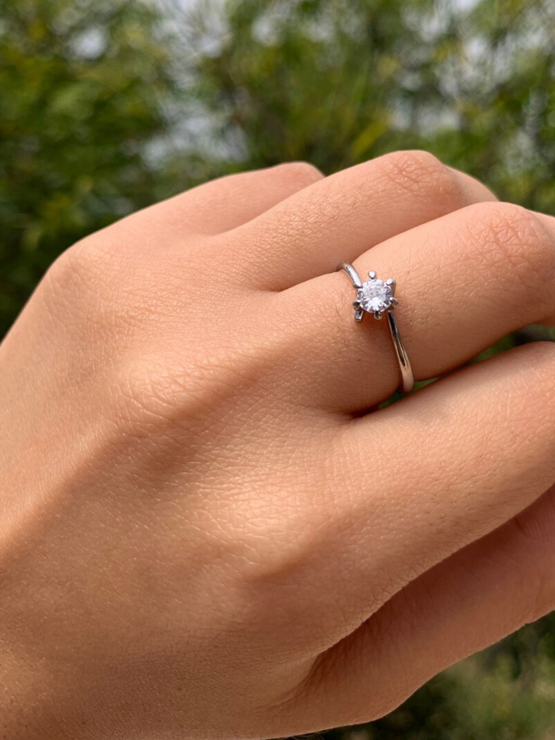 

SALTY Silver-Plated Anti Tarnish Ring