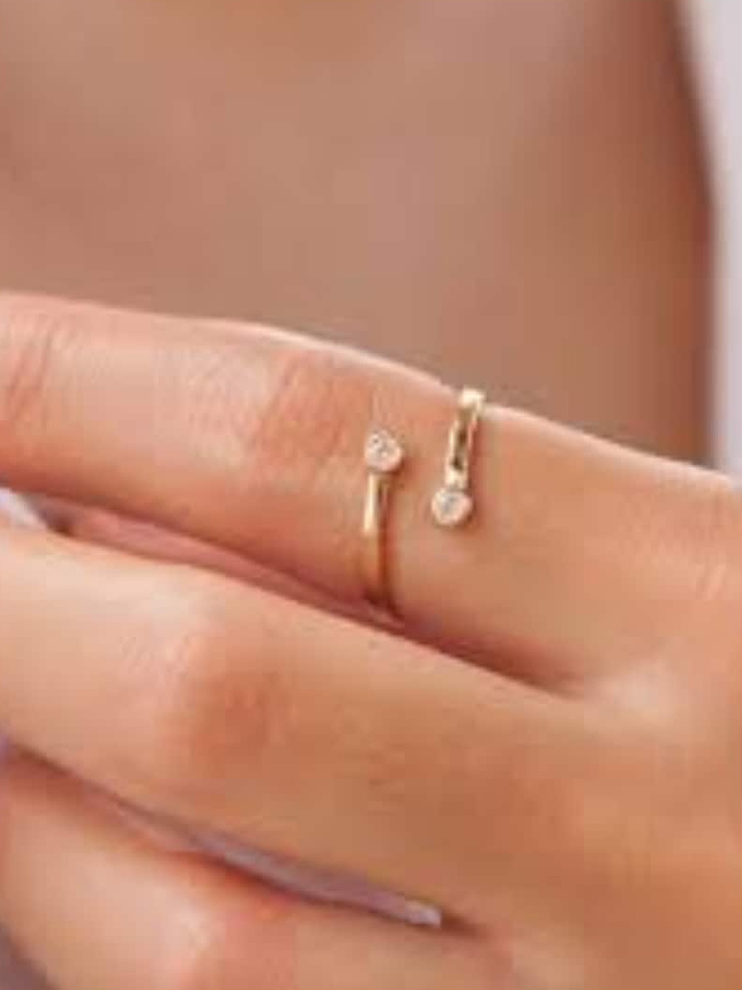 

SALTY Gold-Plated Lucky Stones Ring
