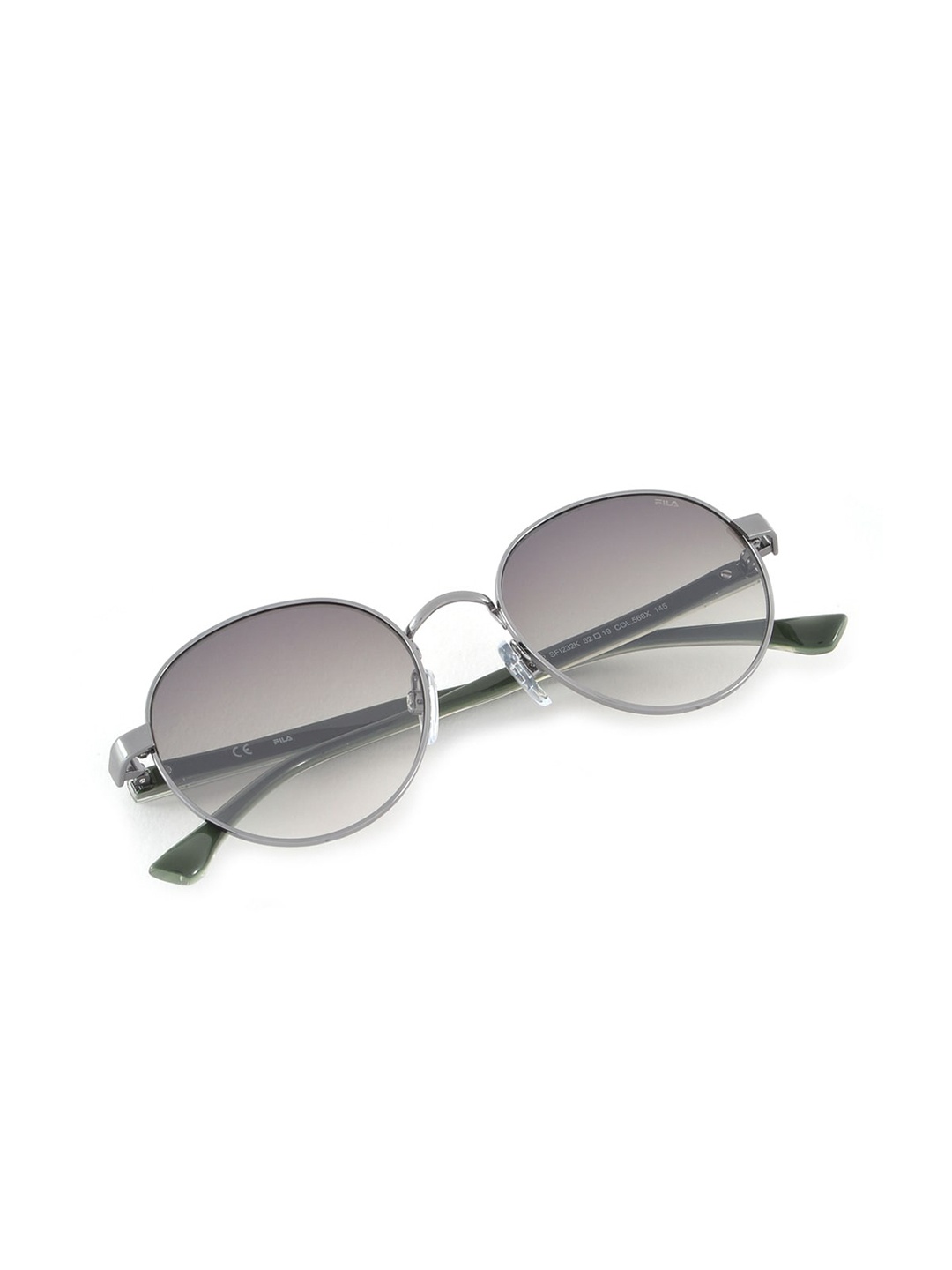 

FILA Round Sunglasses with UV Protected Lens SFI232K52568XSG, Green