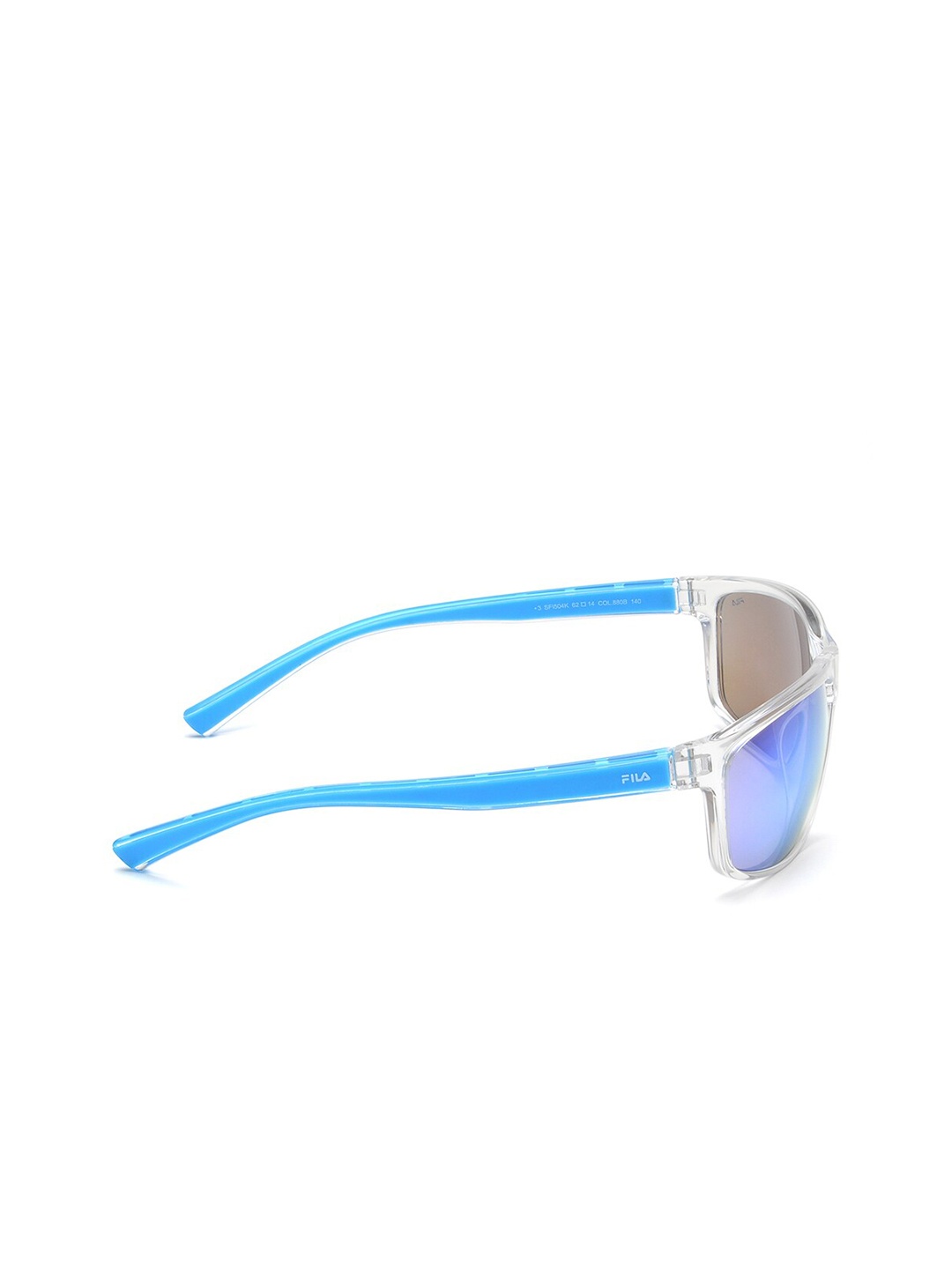 

FILA Men Rectangle Sunglasses with UV Protected Lens SFI504K62880BSG, Blue