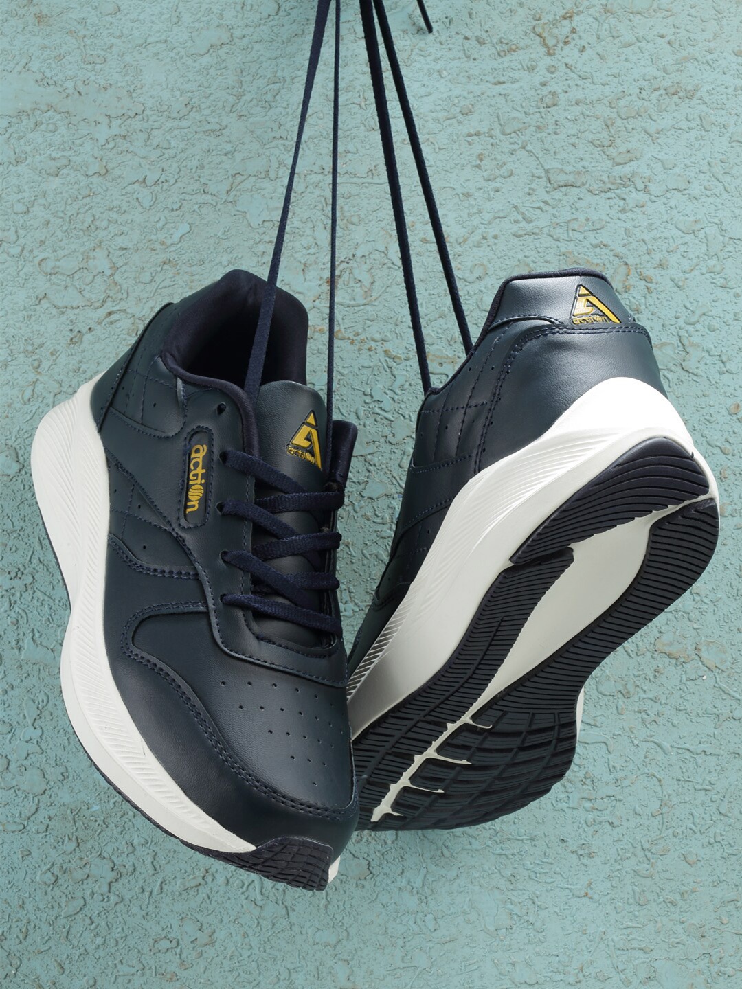 

Action Men Mesh Non-Marking Air Max Running Sports Shoes, Navy blue