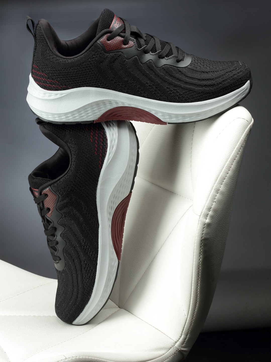

Action Men Mesh Non-Marking Running Shoes, Black