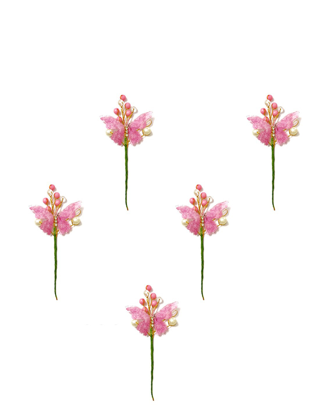 

Hair Flare Set of 5 Butterfly Hair Accessory, Pink