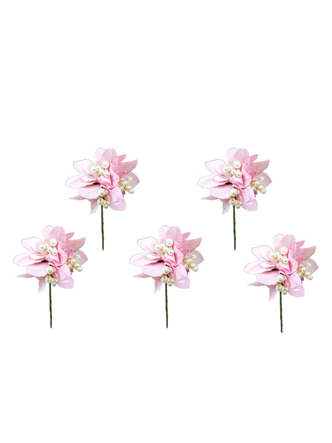 

Hair Flare Set of 5 Floral Hair Accessory, Pink