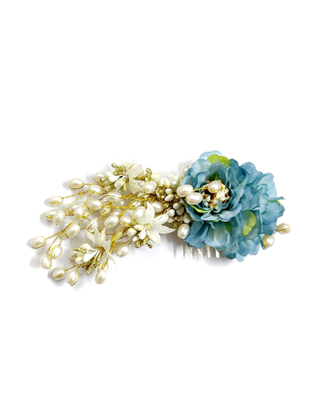 

Hair Flare Artificial Flowers & Hair Pins Hair Accessory Set, Blue