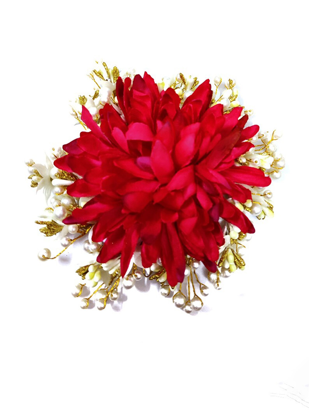 

Hair Flare Women Embellished Floral Hair Accessory, Red
