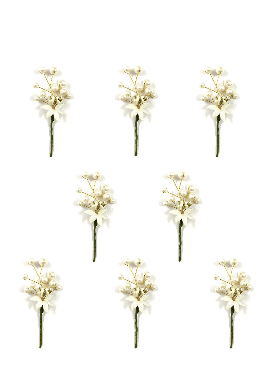 

Hair Flare Set of 8 Hair Accessory, White