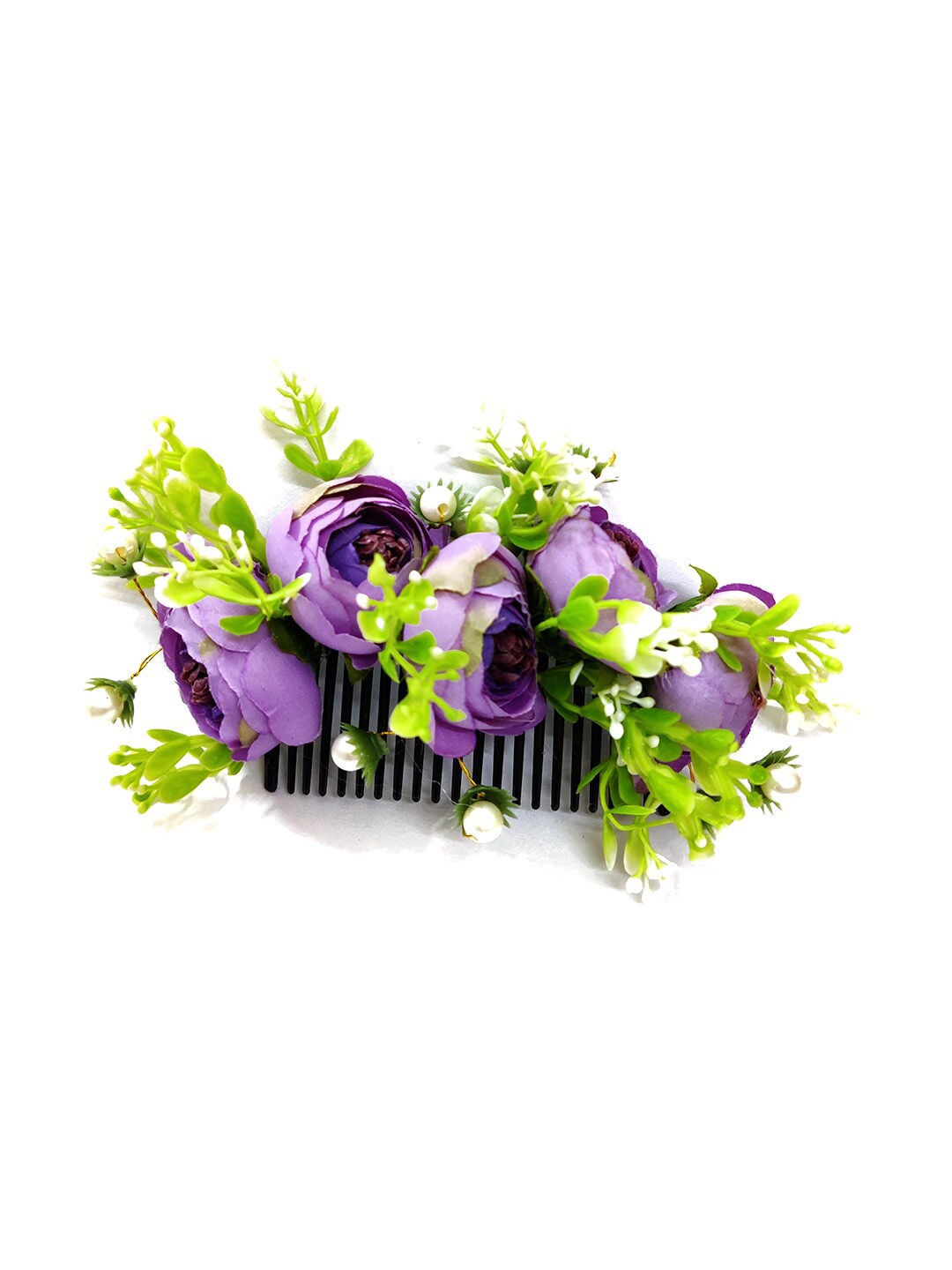 

Hair Flare Women Leaf Design Hairpin, Purple