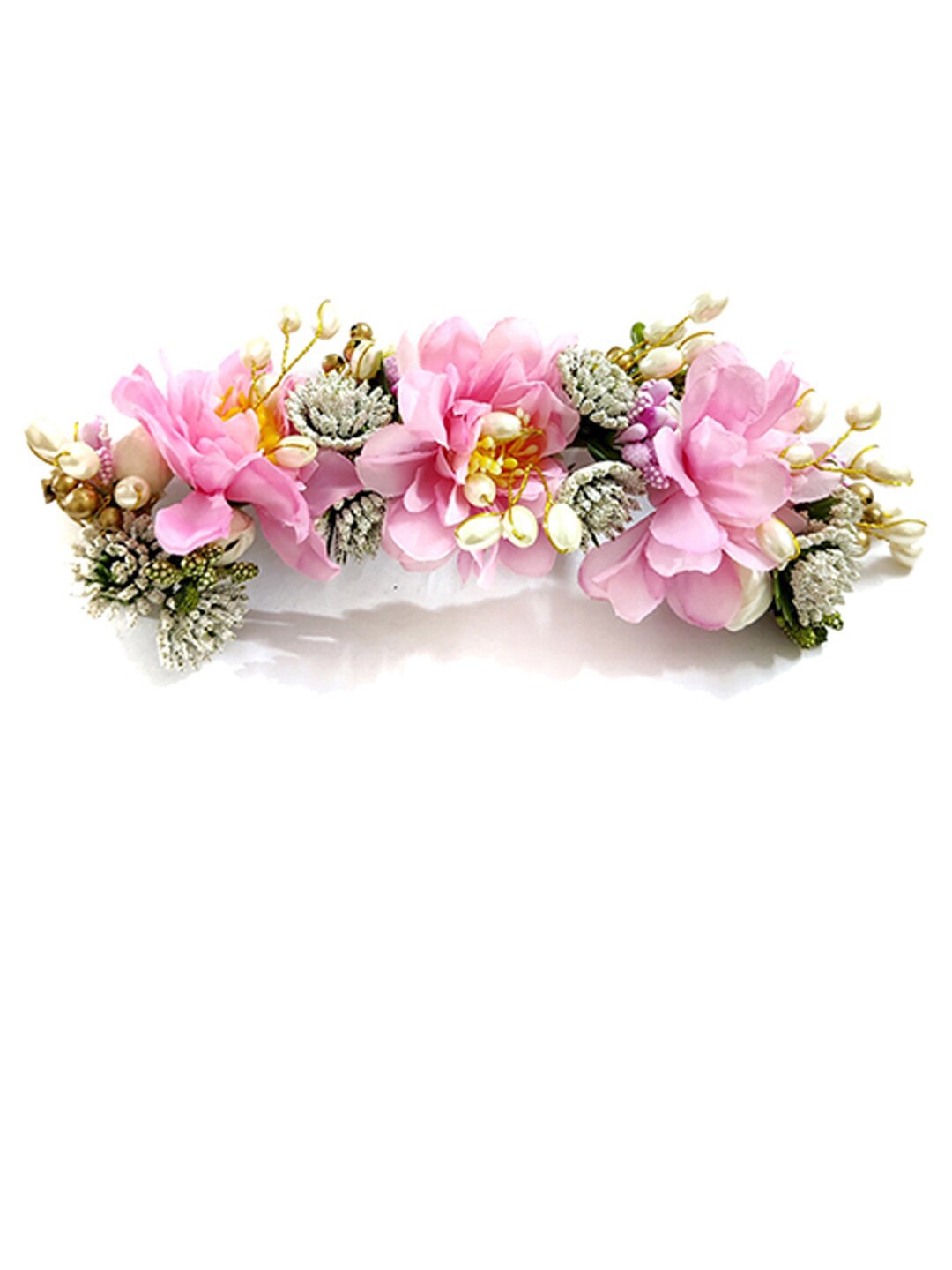 

Hair Flare Women Floral Ethnic Tiara, Pink