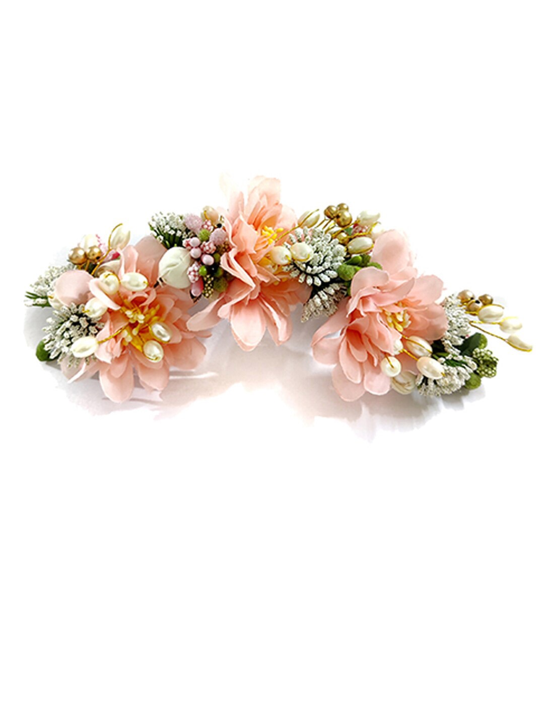 

Hair Flare Artificial Flowers & Hair Pins Hair Accessory Set, Peach