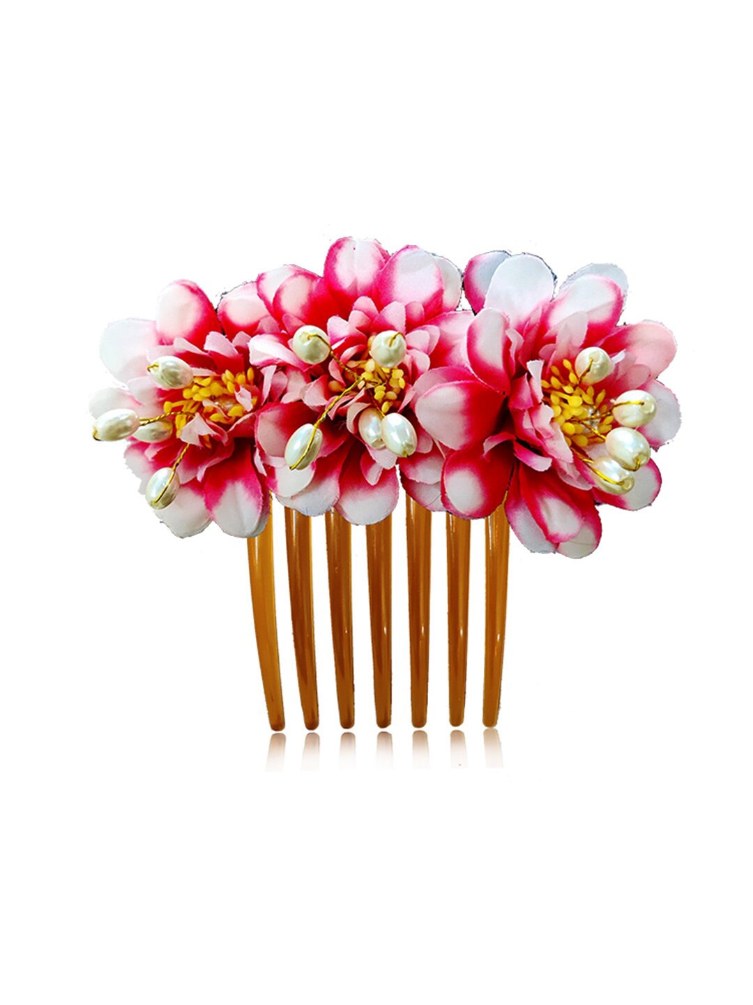 

Hair Flare Women Floral Comb Pin, Cream