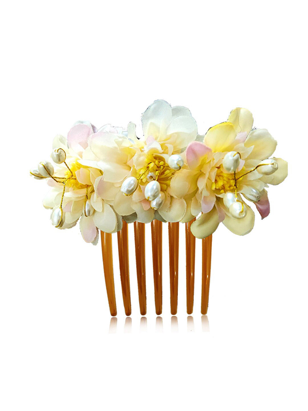 

Hair Flare Women Floral Comb Pin, Brown