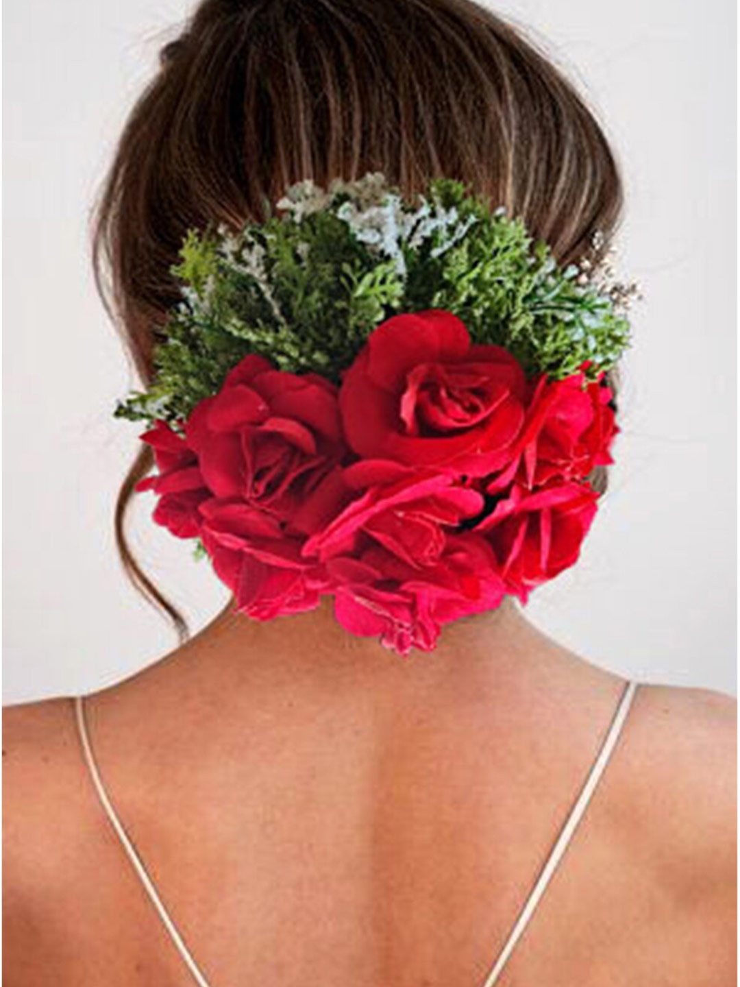 

Hair Flare Women Floral Judapin Hair Accessory Set, Red