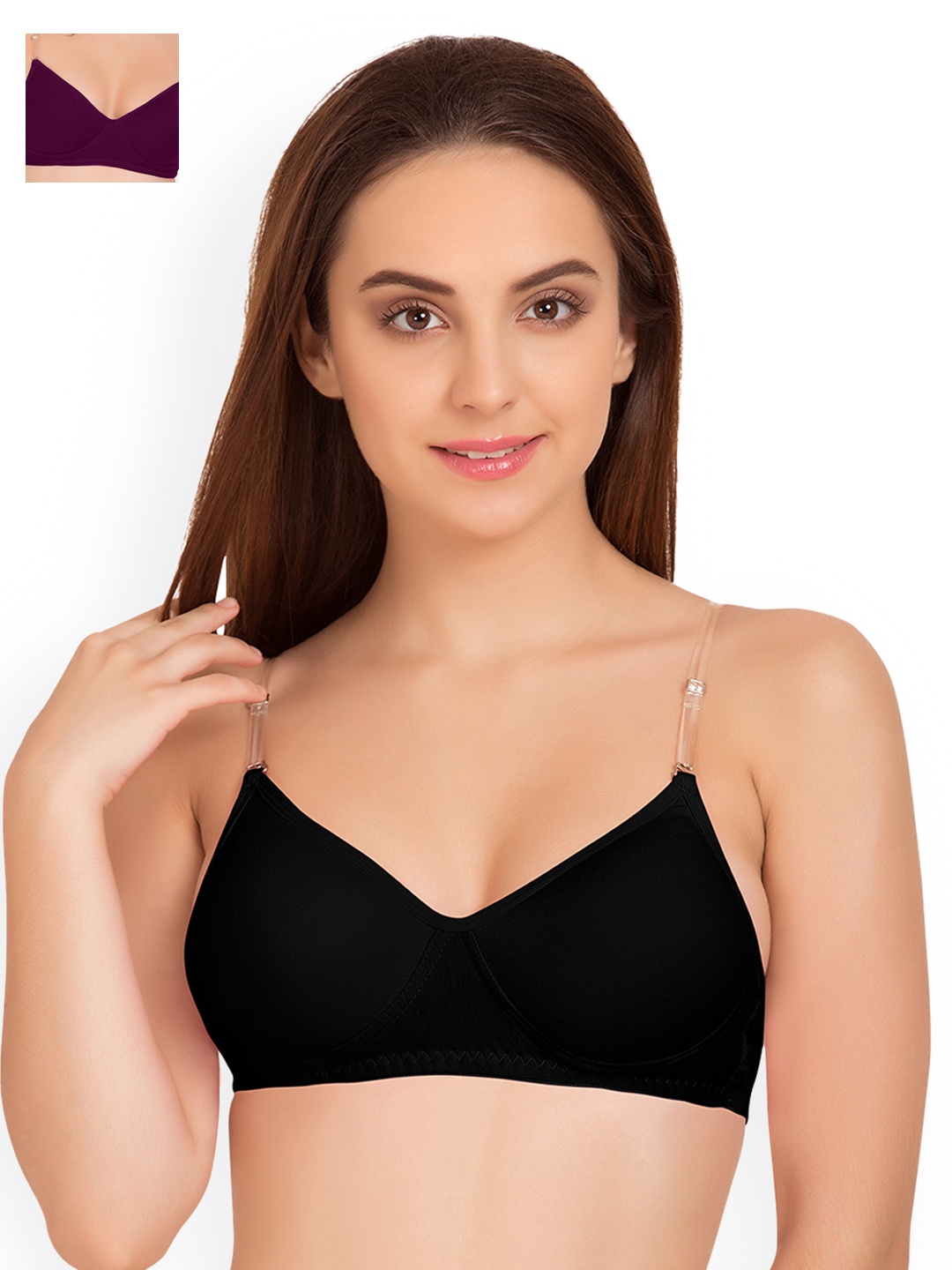 

Tweens Pack of 2 T-shirt Bras TW91315, Black