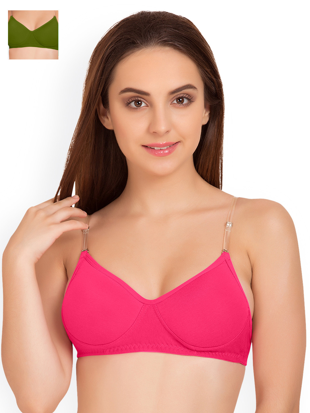 

Tweens Pack of 2 T-shirt Bras TW91315, Pink