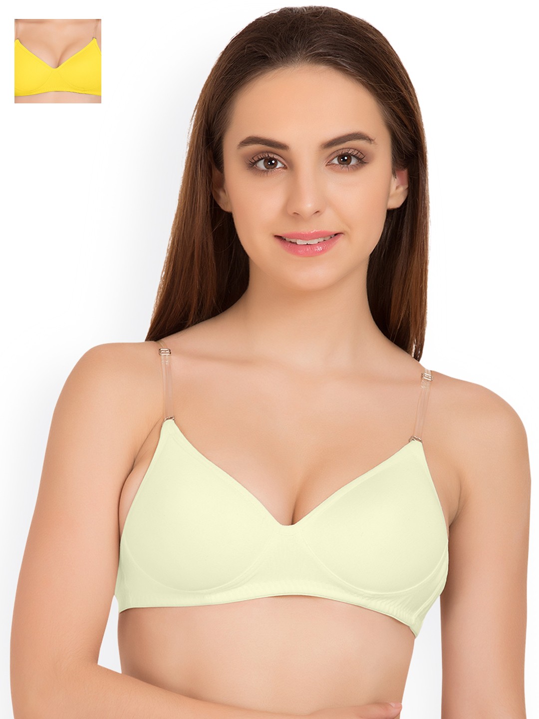 

Tweens Pack of 2 Full Coverage T-shirt Bras TW91315, White