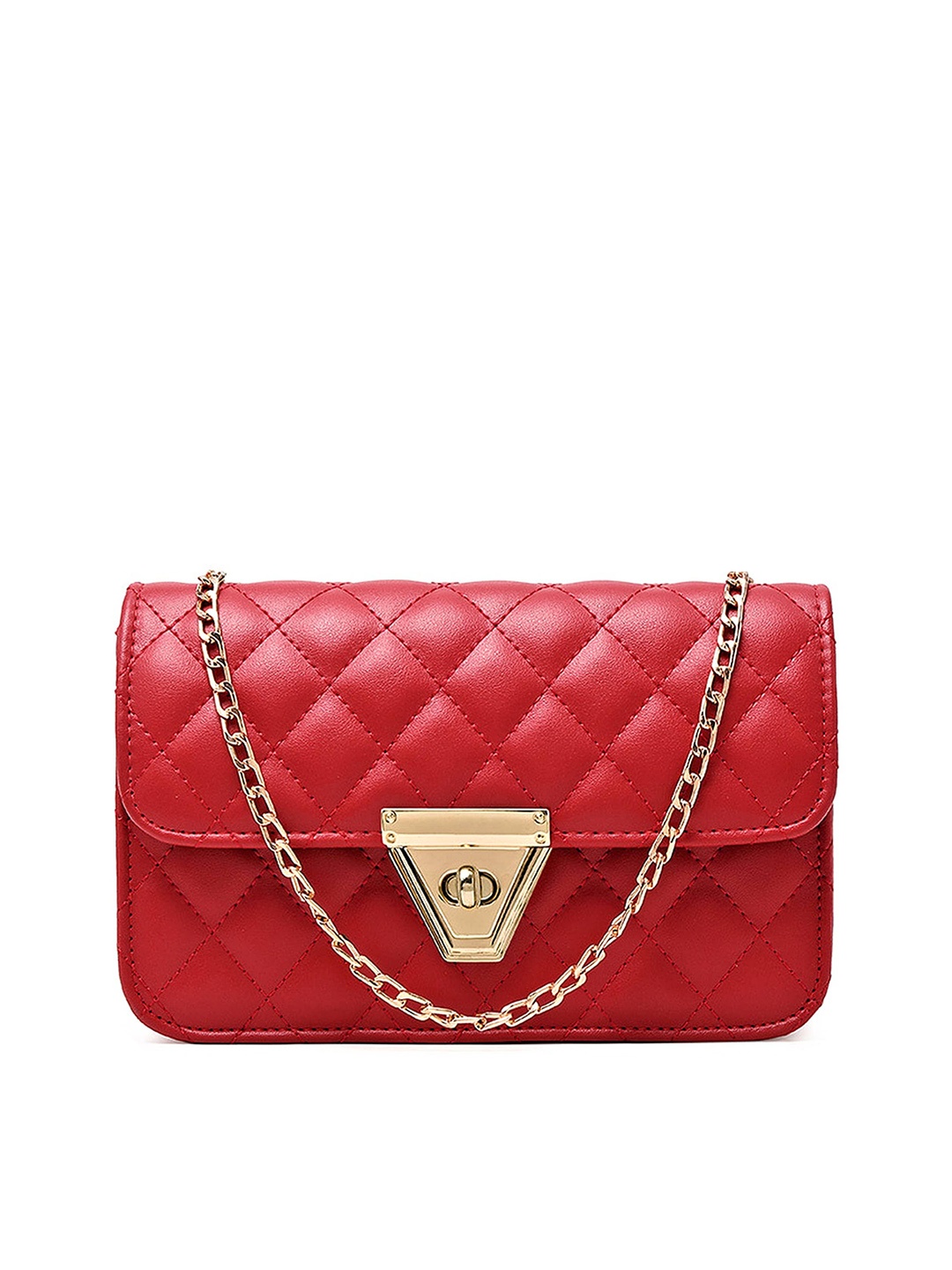 

Diva Dale Textured Quilted Pu Sling Bag, Red