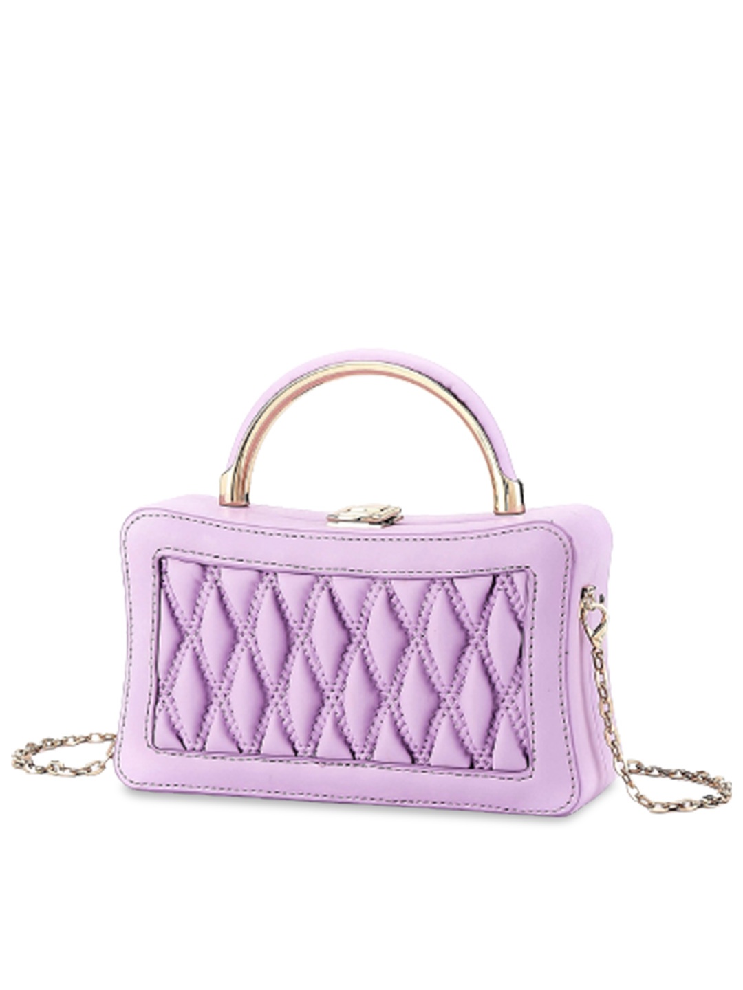 

Diva Dale Quilted Trendy Box Crossbody Sling Bag, Lavender