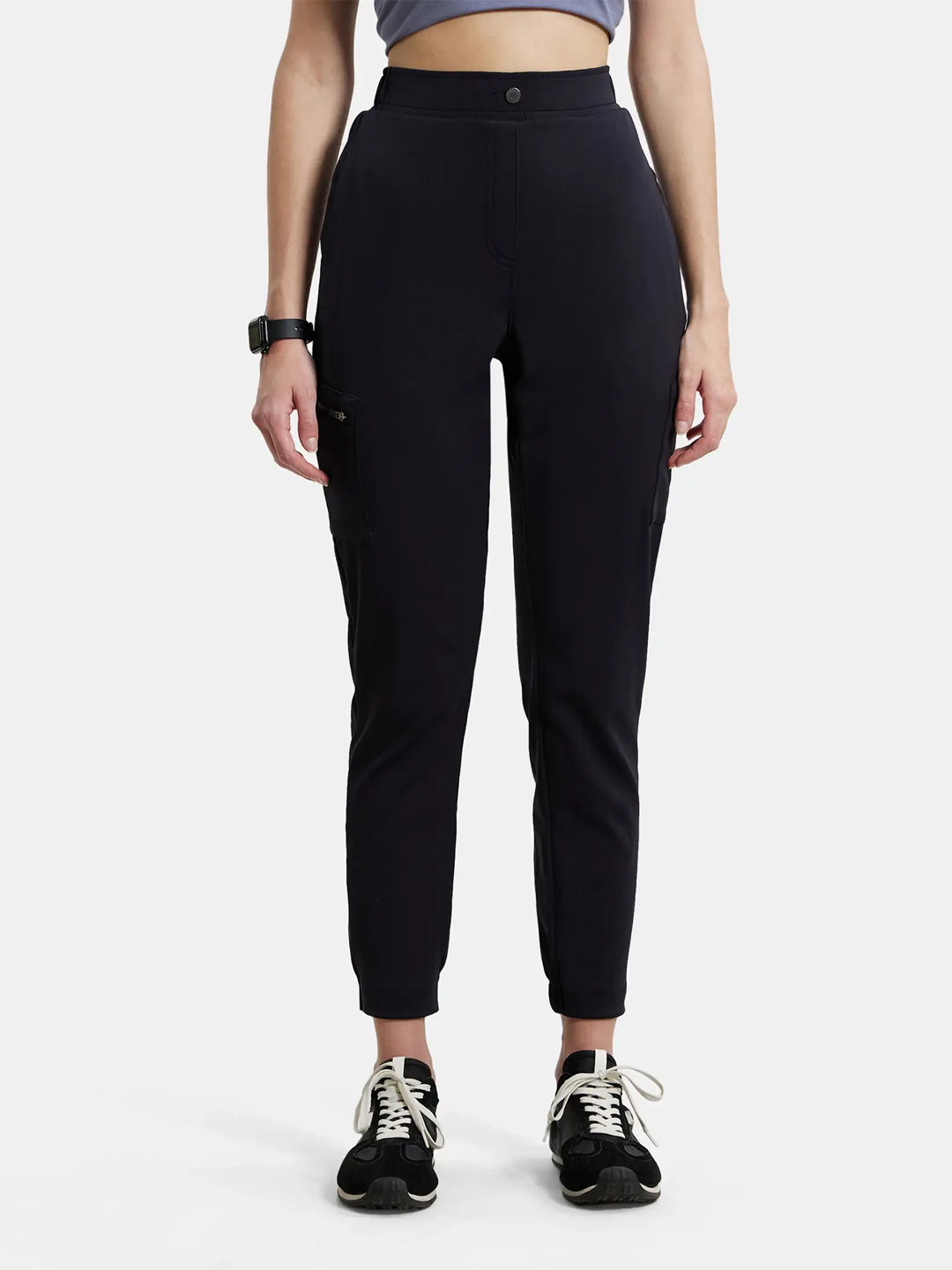 

Jockey Microfiber Fabric Regular Fit Solid Travel Pant-IW26, Black