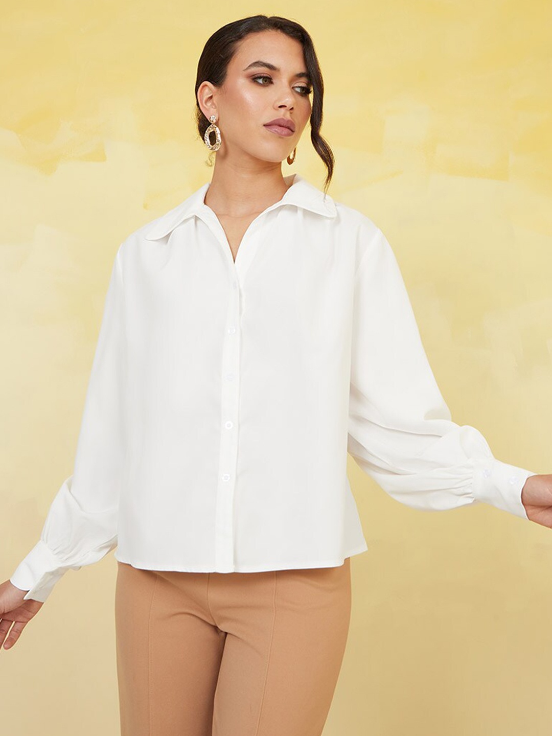 

Styli Regular Fit Long Sleeves Casual Shirt, White