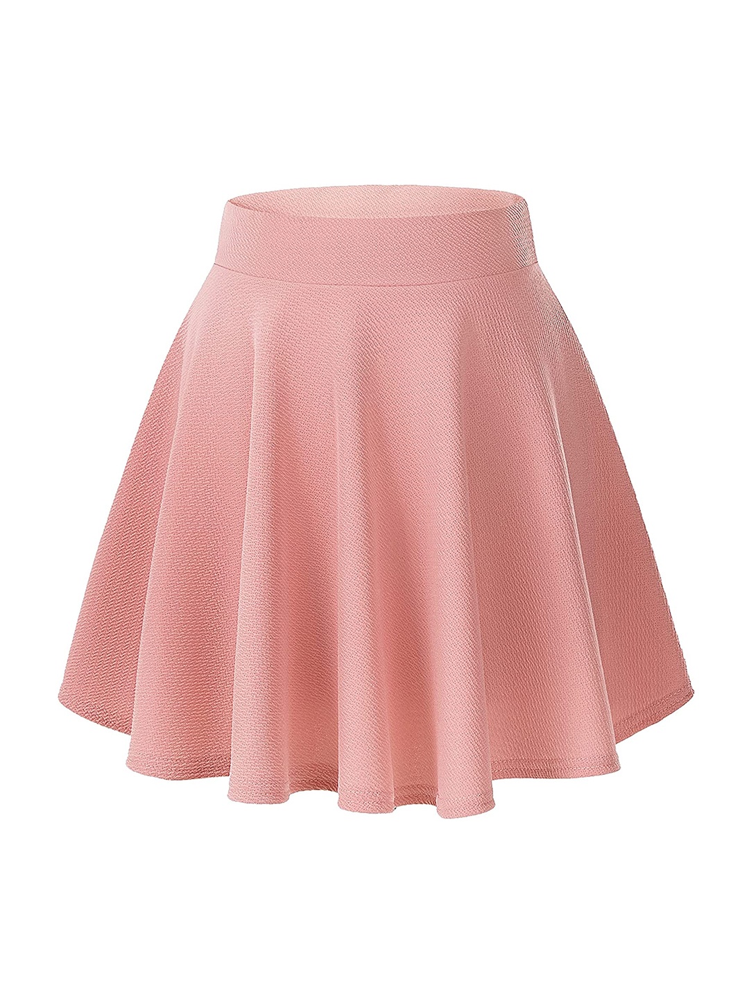 

Samsara Couture Mid Rise Scuba Flared Mini Skirts, Pink