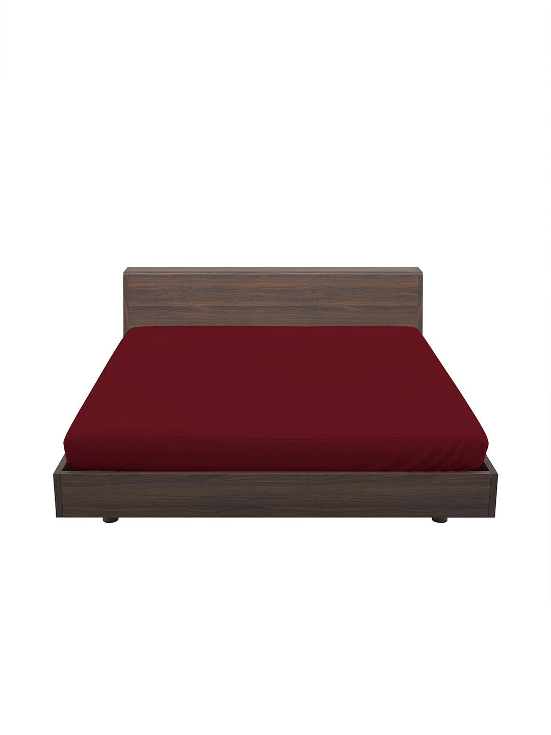 

LABHAM Isolus Maroon Terry Cotton Waterproof King Fitted Mattress Protector