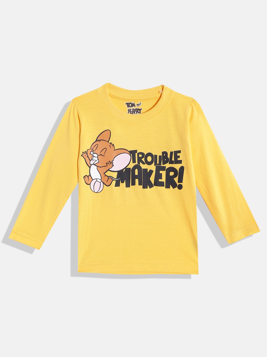 

Eteenz Infant Boys Premium Cotton Jerry Printed T-shirt, Yellow