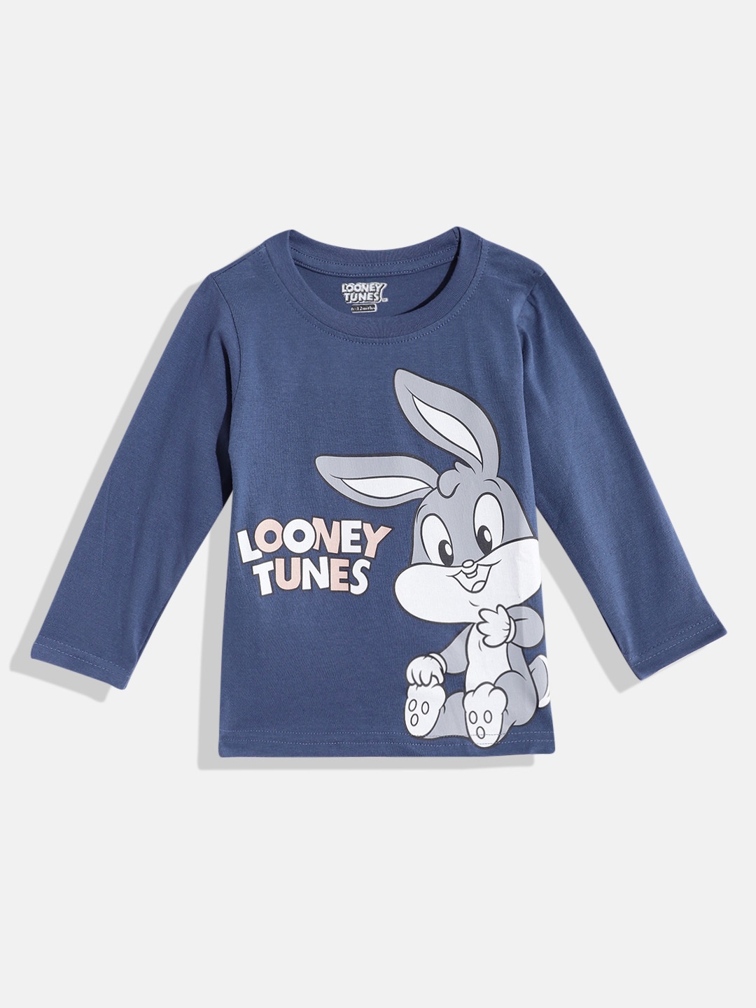 

Eteenz Boys Premium Cotton Bugs Bunny Printed T-shirt, Navy blue