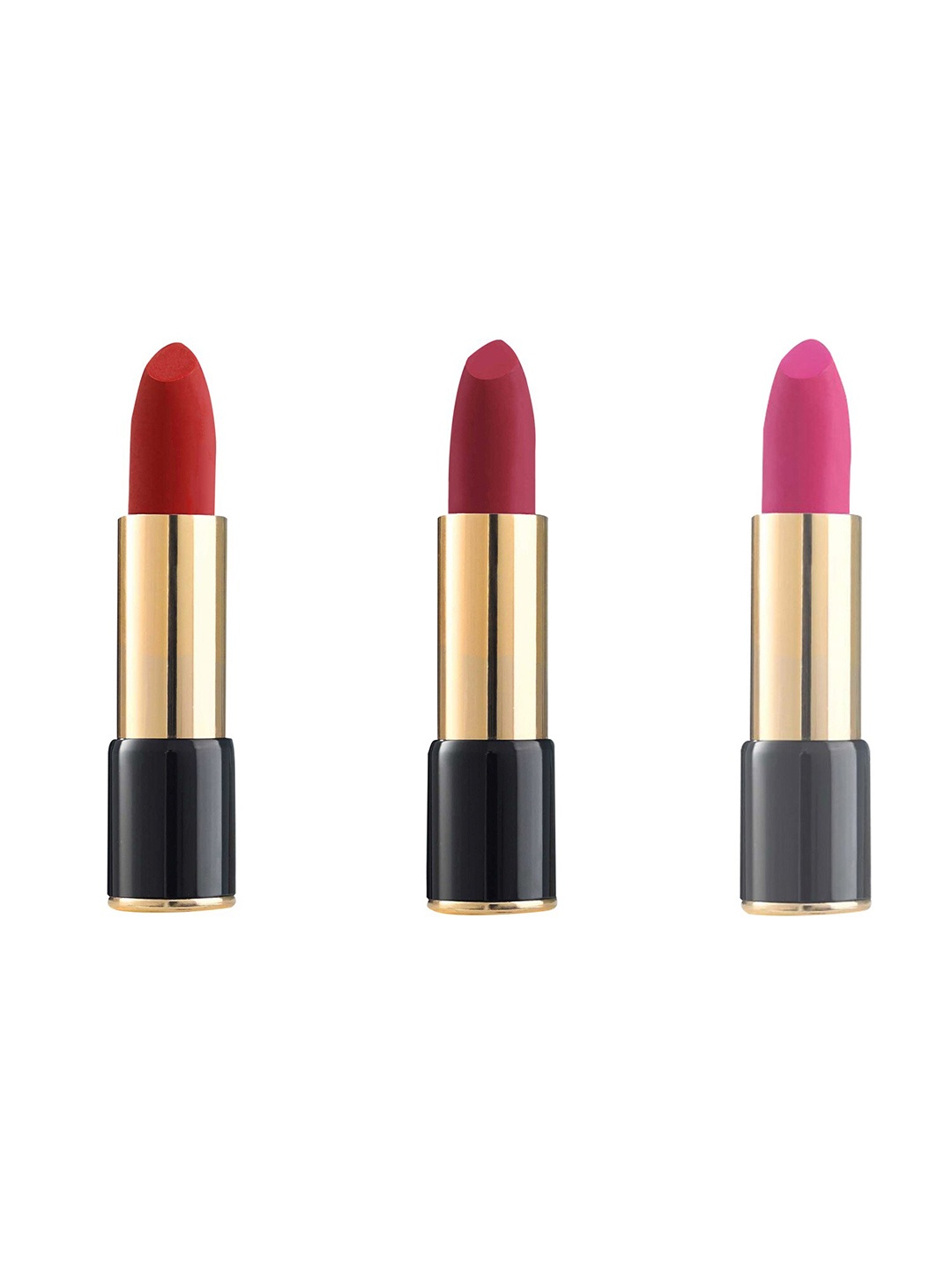 

BlushBee Beauty Set of 3 Nourishing Vegan Lipsticks - BB01 + BB02 + BB06, Rose