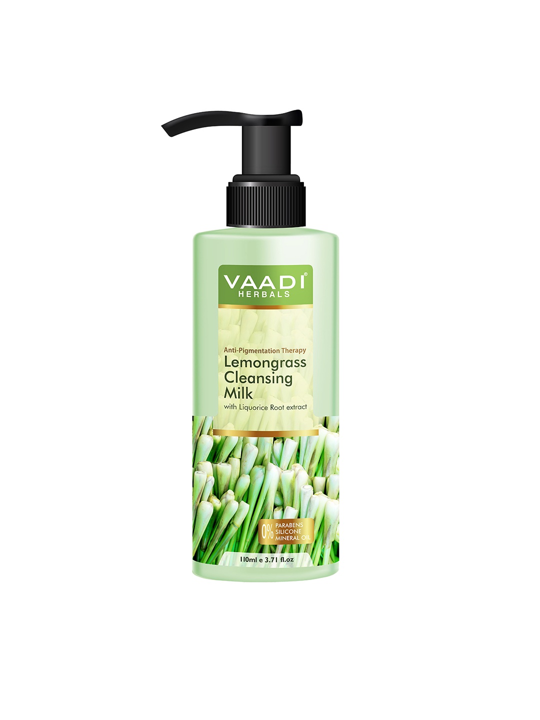 

Vaadi Herbals Lemongrass Cleansing Milk with Liquorice Root Extract - 110 ml, Green