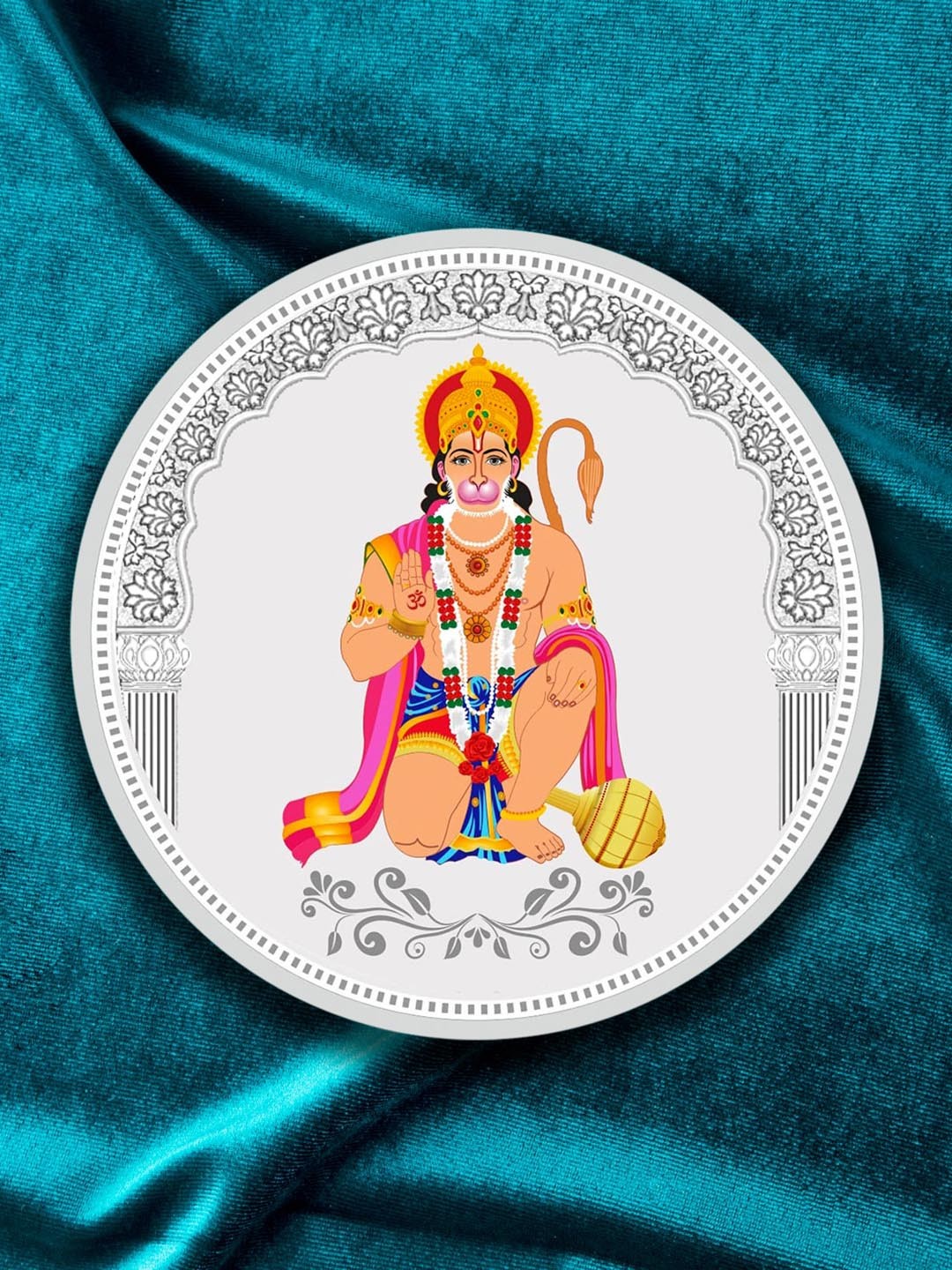 

TEEMOODS Hanumanji 999 Pure Silver Coin -10 gm