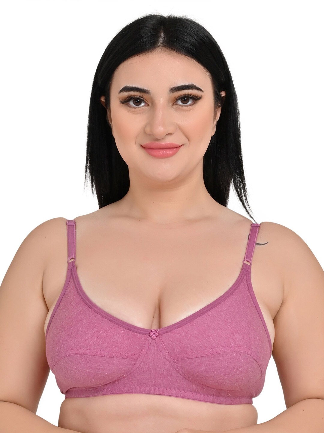 

Piylu Non Padded Medium Coverage All Day Comfort Everyday Bra, Purple