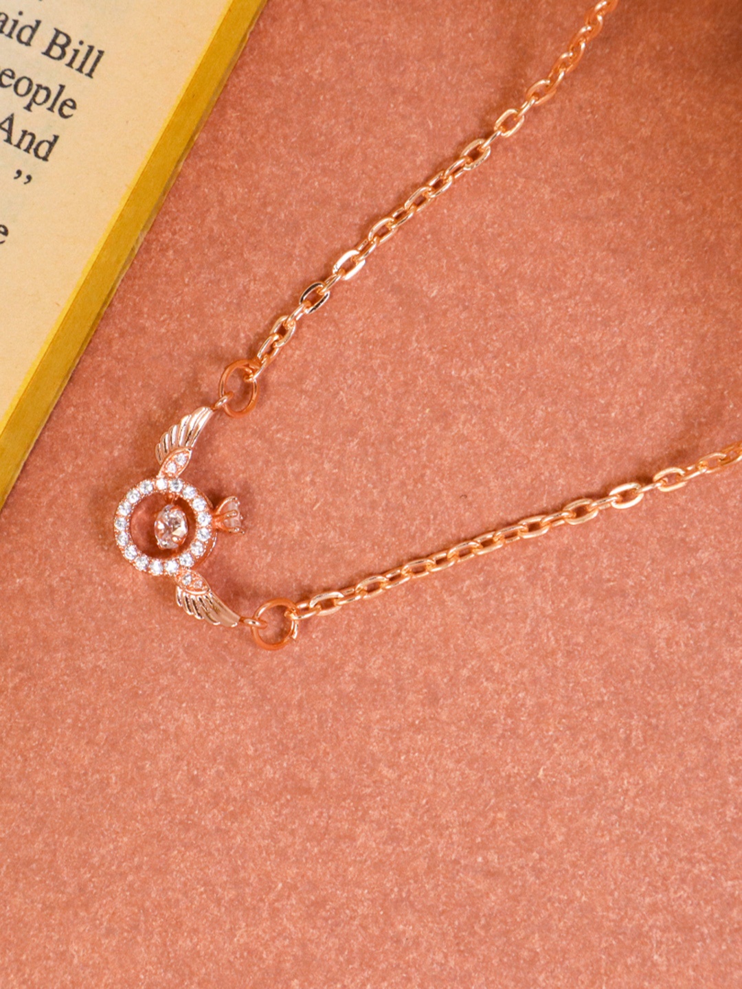 

SALTY Gold-Plated Lucifer Ring Wing Necklace