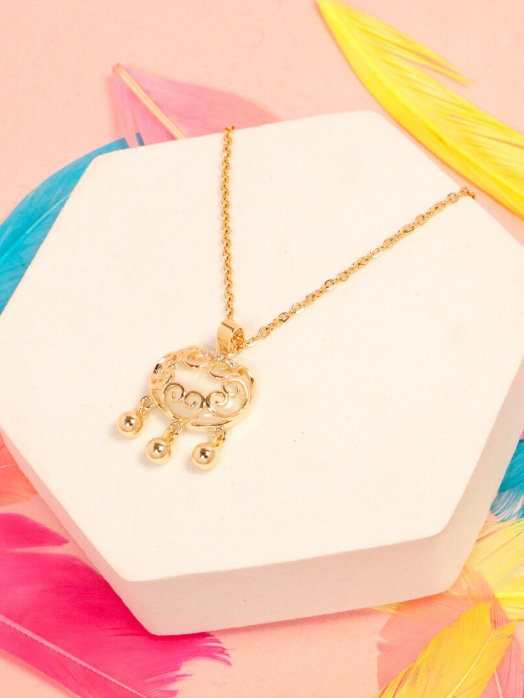 

SALTY Stainless Steel Slip-On Necklace, Gold
