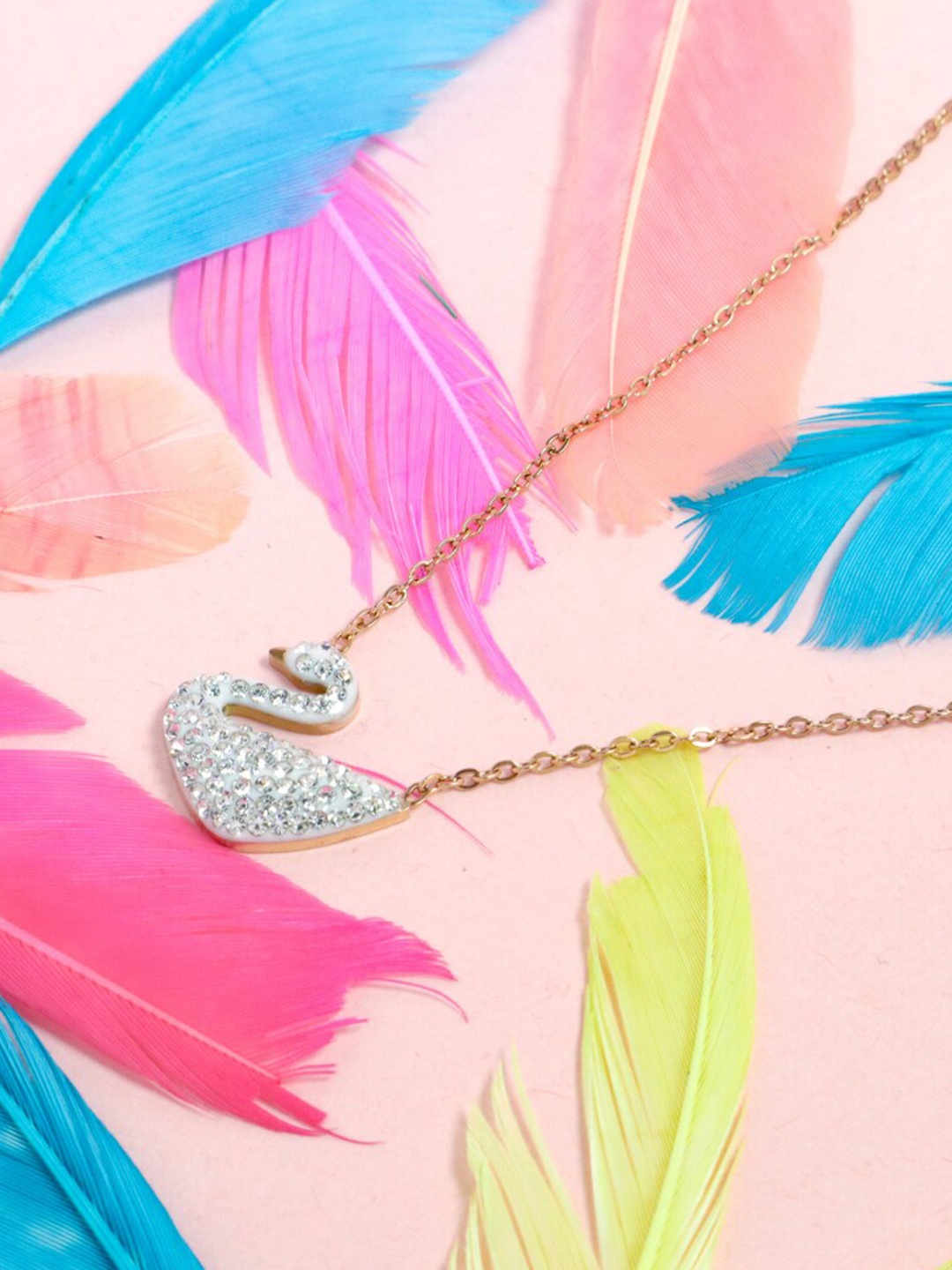 

SALTY Gold-Plated Artificial Stones Necklace