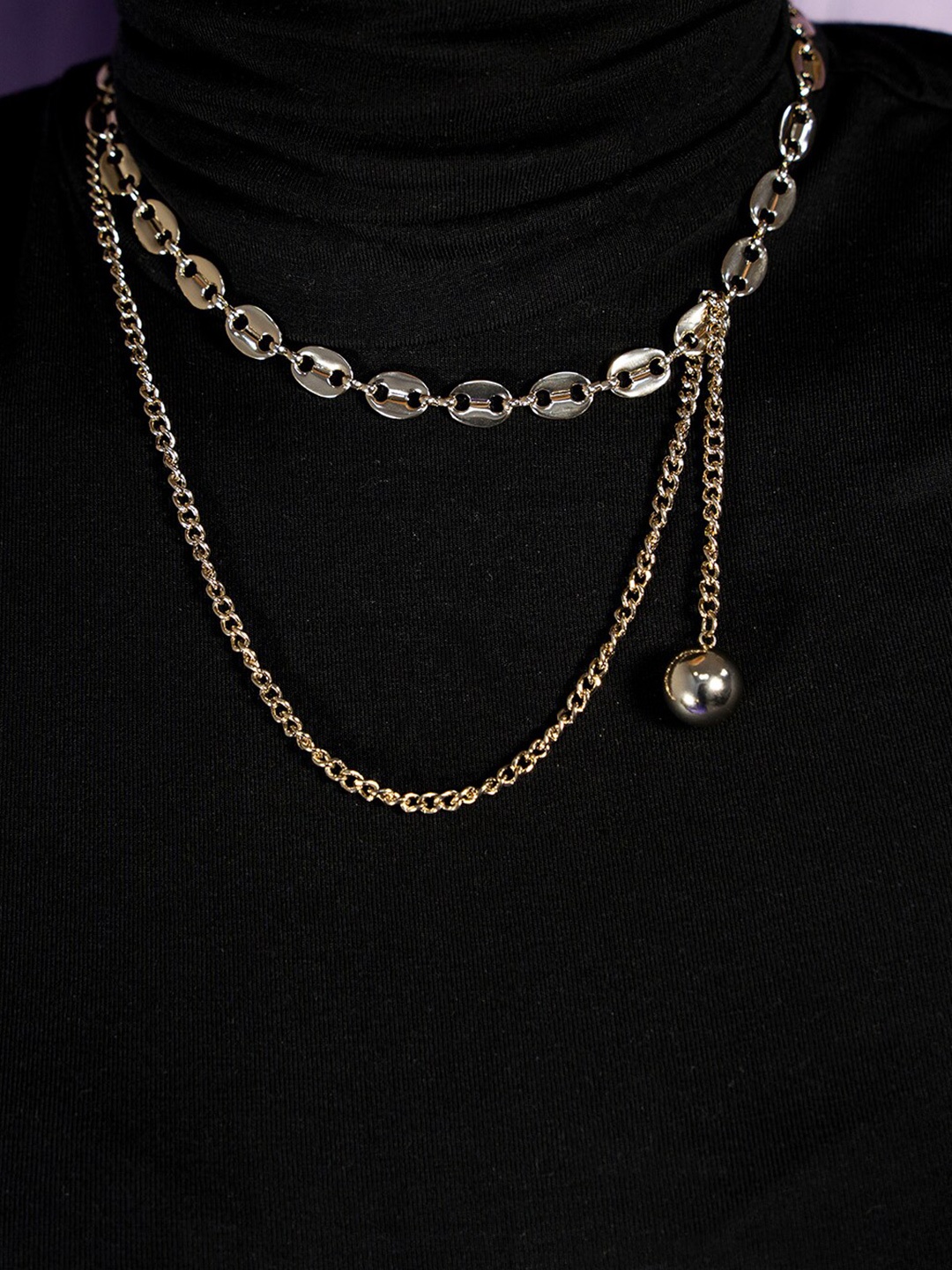 

SALTY Layered Stylist Copper Charm Necklace, Gold