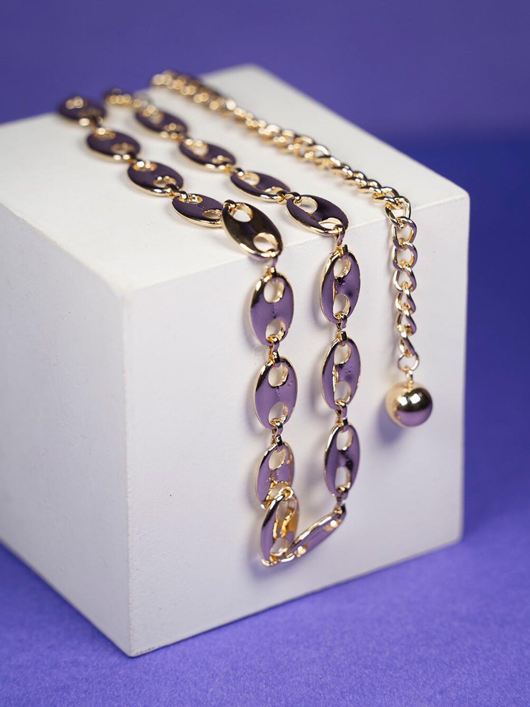 

SALTY Slip-On Layered Necklace, Gold