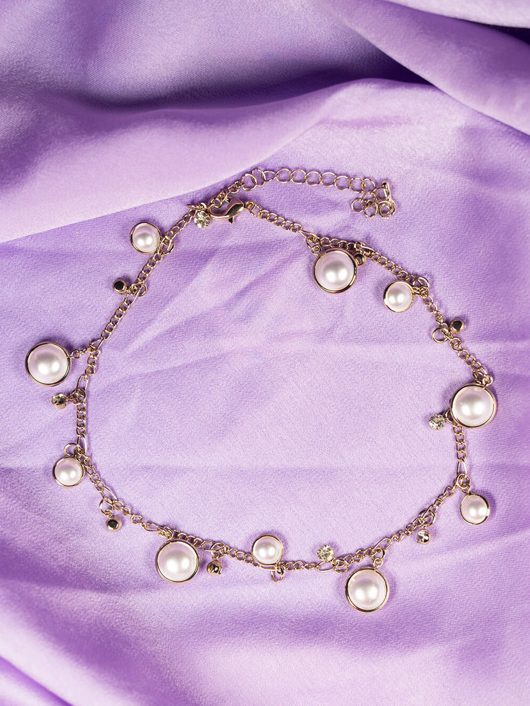 

SALTY Gold-Plated Beaded Choker Necklace
