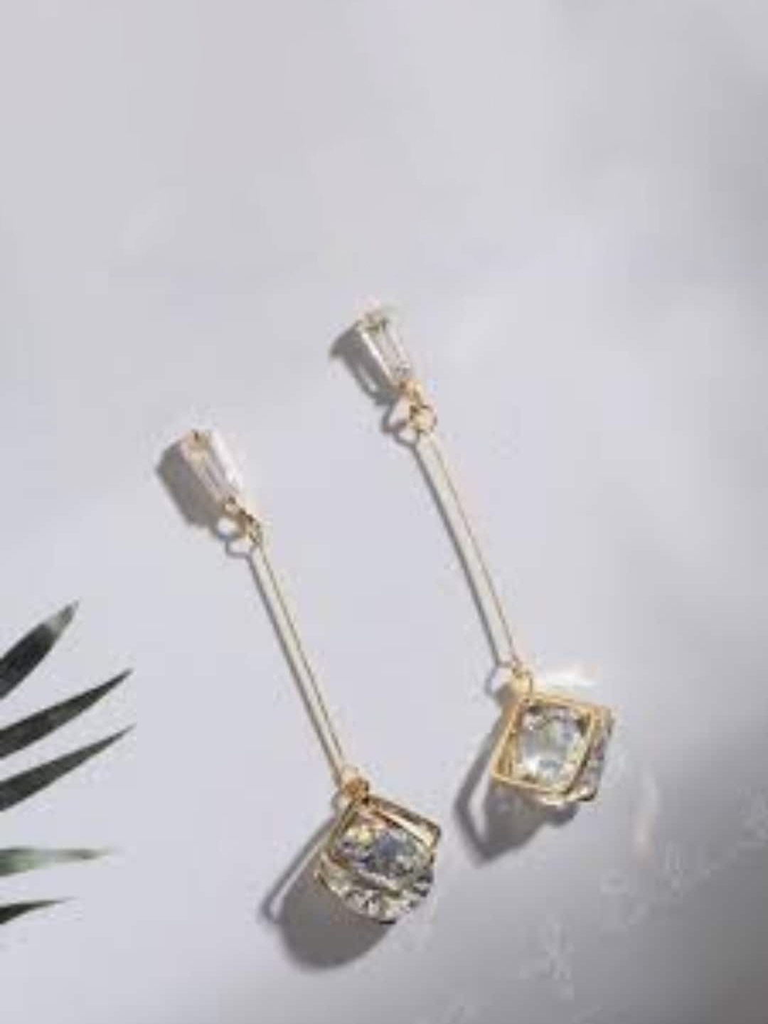 

SALTY Rose Gold-Plated Contemporary Drop Earrings