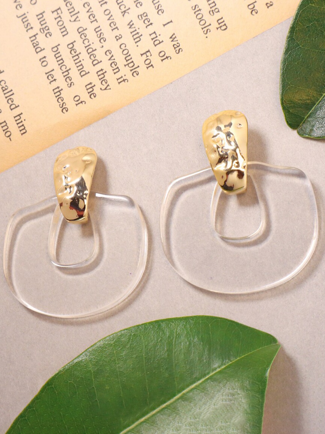 

SALTY Gold-Plated Contemporary Drop Earrings