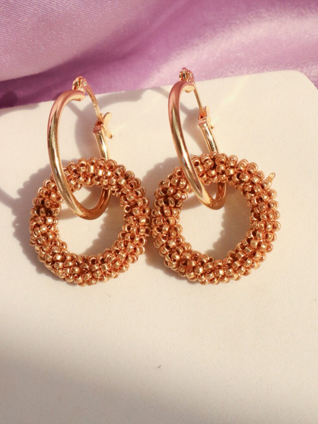 

SALTY Anti-Tarnish Contemporary Hoop Earrings, Rust