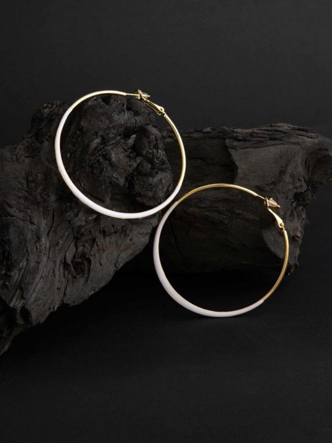 

SALTY Gold-Plated Circular Hoop Earrings