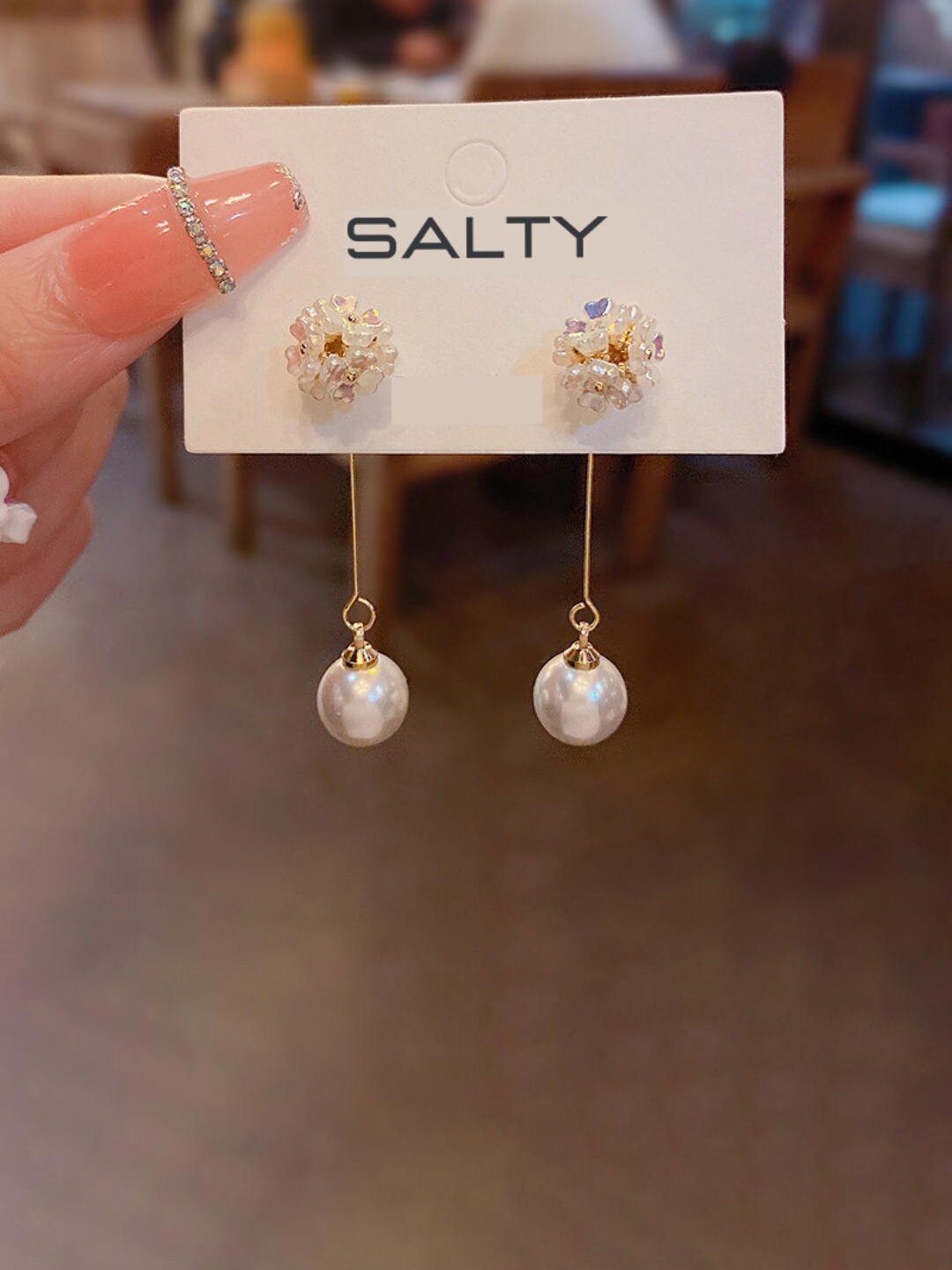 

SALTY Gold-Plated Contemporary Drop Earrings