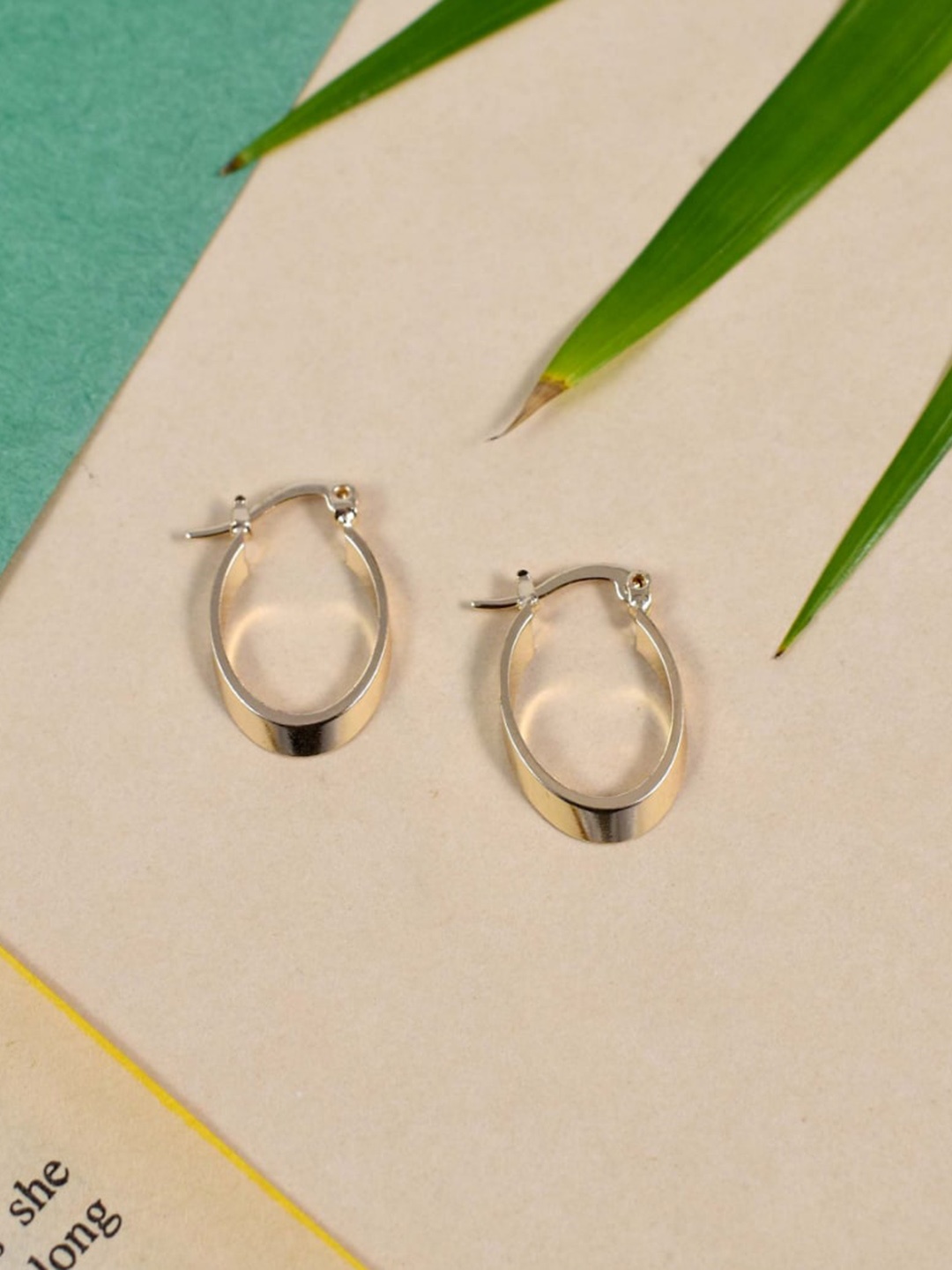 

SALTY Gold-Plated Contemporary Hoop Earrings